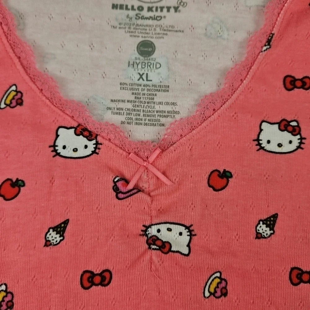 Hello Kitty by Sanrio 2025‎ Girls Youth Top Sz XL Jammys Pajamas Lounge Ware